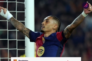 开云体育-12球7助！拉菲尼亚本赛季欧冠参与19球，追平梅西在巴萨的纪录