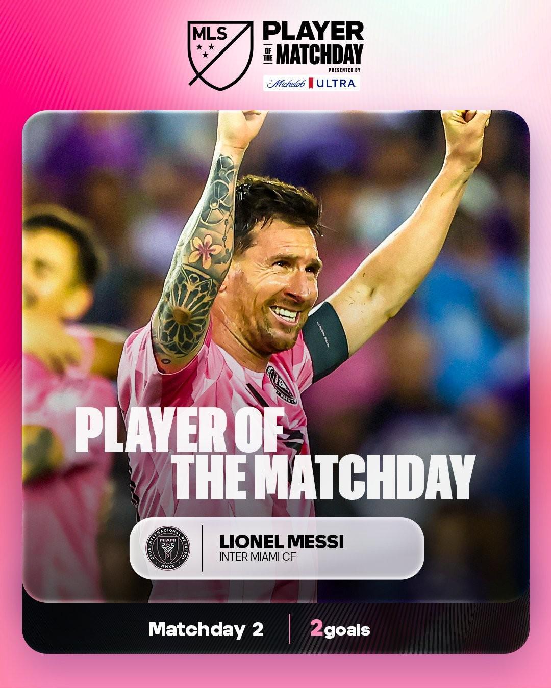 开云体育官方下载-梅西第13次获得美职联周最佳球员，距多诺万的纪录还差6次